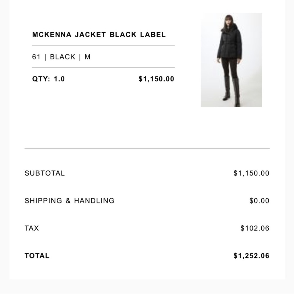 🎄🥗Like new condition Canada Goose MCKENNA Coat Black Size M - Picture 5 of 15